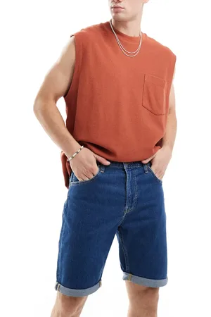 Lee 5 pocket regular fit denim shorts in -Blue
