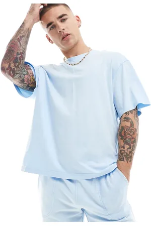 Only & Sons Super oversized t-shirt in washed light blue (part of a set)