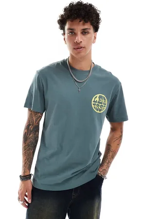 Lee 1889 circle logo relaxed fit t-shirt in mid green