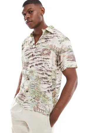 Ralph Lauren Short sleeve Havana playa print rayon shirt in (part of a set)