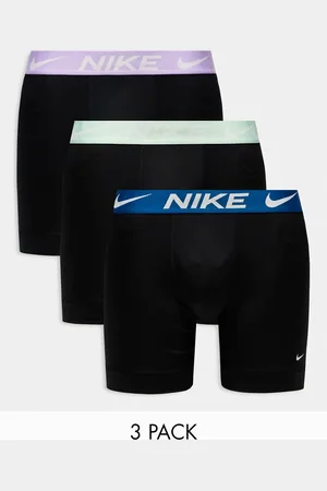 Nike Dri-FIT Essential Microfibre briefs 3 pack in with contrast waistband