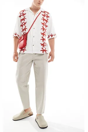 New Look Pintuck trackie pants in -Neutral