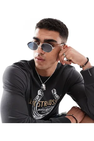 Pull&Bear Metal frame sunglasses in silver