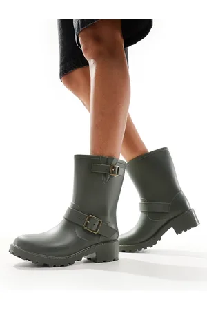 Glamorous Biker gumboots in -Green
