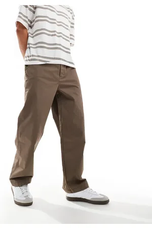 AllSaints Jovi straight leg pants in brown