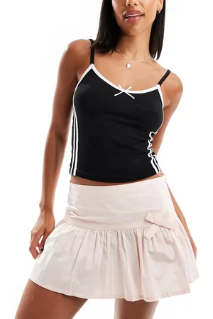 Motel Fita bow detail mini skirt in