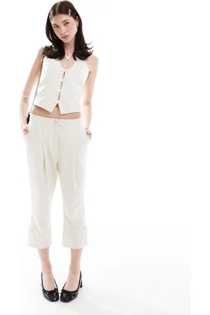 Reclaimed Capri pants with bows in (part of a set)