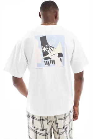 SELECTED Super oversized t-shirt with jazz back print in