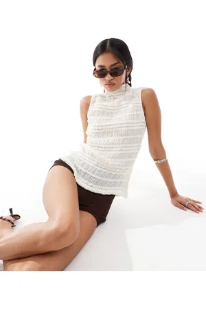 Ghospell Ruched top in -White