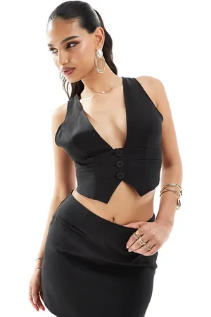 Kaiia Cropped waistcoat in (part of a set)