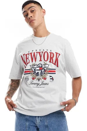 Tommy Hilfiger Oversized vintage Explorer t-shirt in grey