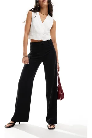 Bershka Wide-legged tailored pants in