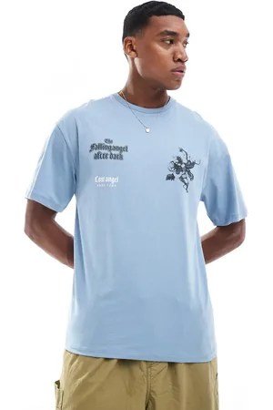 ADPT. Oversized t-shirt with chest print in pastel