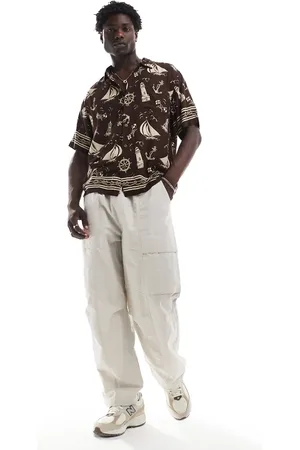 Ralph Lauren Short sleeve captains print rayon shirt in