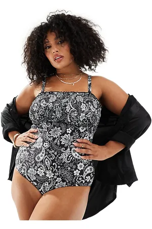 Yours Swimsuit in paisley print-Multi