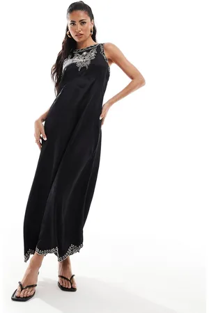 River Island Cutwork midi dress in