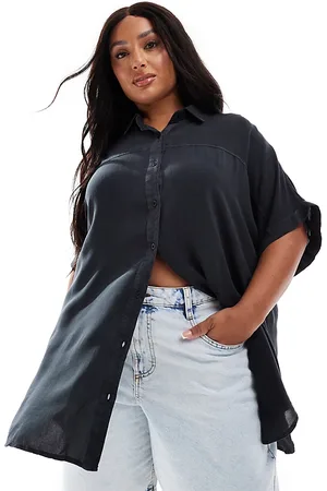 Yours Chambray short sleeve shirt in