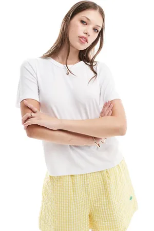 AWARE Vero Moda supersoft ribbed t-shirt in