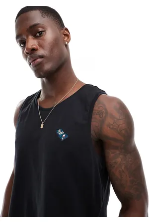 Threadbare Decks embroidery singlet in