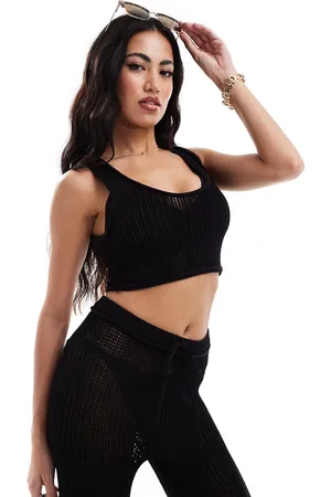 The Couture Club Cropped knitted singlet in (part of a set)
