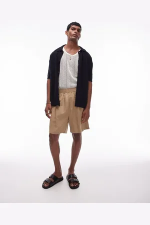 Topman Linen shorts in (part of a set)-Neutral