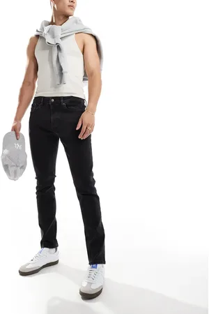 Tommy Hilfiger Austin slim tapered jeans in black
