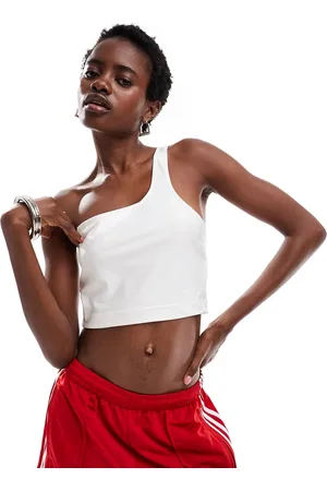 adidas Spandex asymmetric crop top in