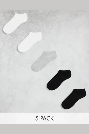 ASOS 5 pack trainer socks in