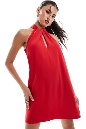 River Island Halterneck mini dress in