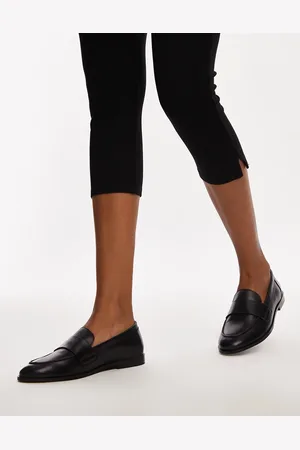 Topshop Carrie leather loafers in