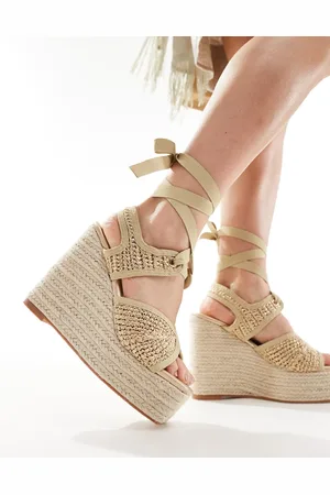 Public Desire Solstice heeled espadrilles with woven straps in
