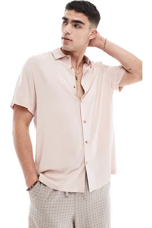 ASOS Relaxed viscose shirt in