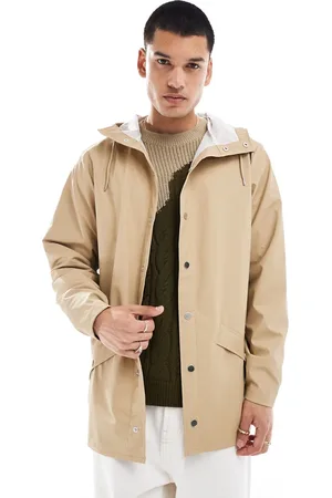Rains 12010 waterproof short jacket in -Neutral