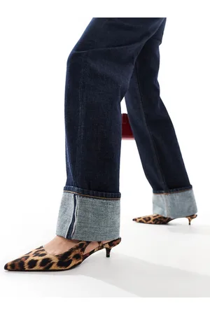 Pull&Bear Kitten heel slingbacks in -Brown