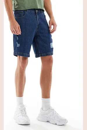 Denim Project Denim shorts with rips in midwash
