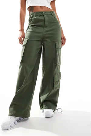 Denim Project Loose fit cargo pants in -Green