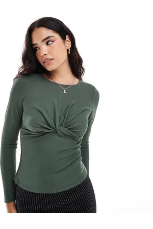 Closet Twist front top in -Green