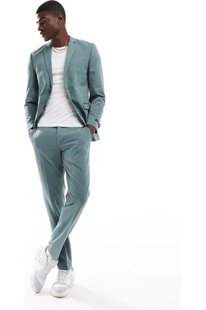 JACK & JONES Slim fit suit pants in sage