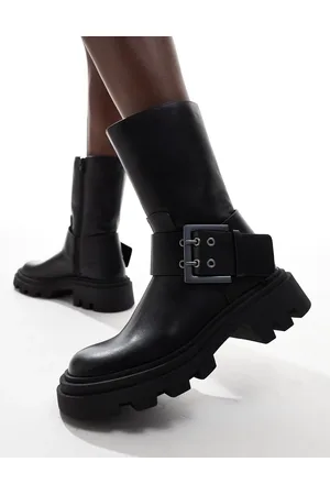 Stradivarius Ankle boots with buckle detail in
