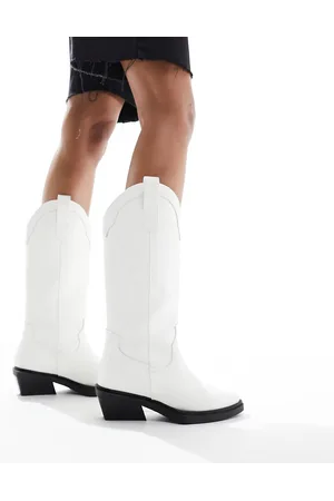 ASOS Camden flat western knee boots in