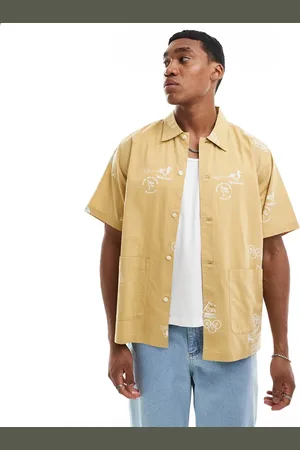 Carhartt Stamp print short sleeve shirt in sand