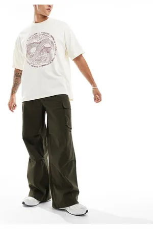 ASOS Super baggy cargo pants in -Green
