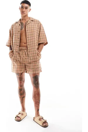 ASOS Gingham check shorts in (part of a set)