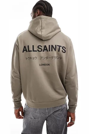 AllSaints Underground Oth hoodie in green