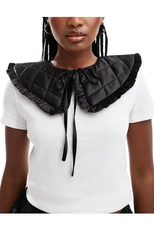 My Accessories Quilted ruched collar in