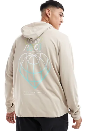 adidas Adidas Running Own The Run hoodie in beige-White