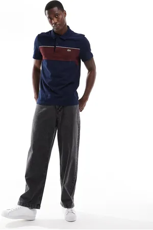 Lacoste Logo polo in colour block
