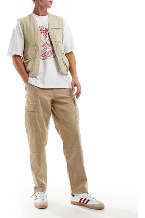 JACK & JONES Karl loose fit cargo pants in beige-Neutral