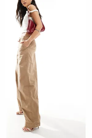Bershka Carpenter pants in -Neutral