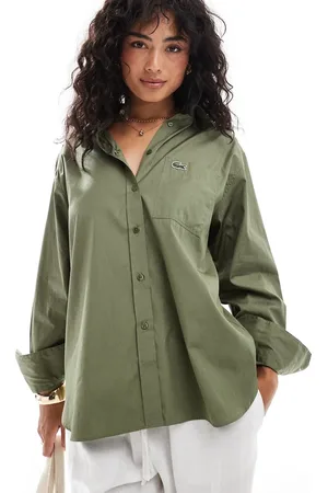 Lacoste Long sleeve shirt in -Green